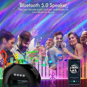 Star Projector, Bluetooth Speaker and White Noise Aurora Projector